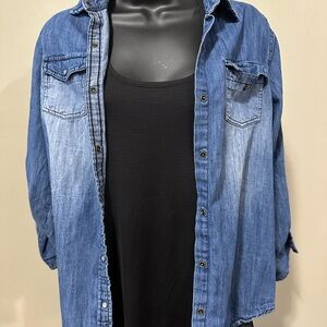 Arizona Jean Company Blue Denim Shirt